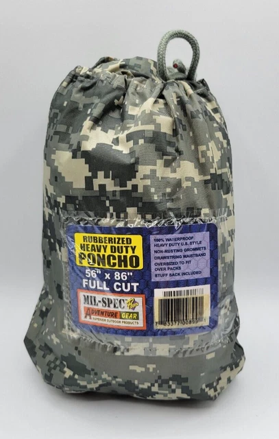 ACU Poncho Military Heavy Duty Tactical Waterproof Hiking Camp NEW WITHTAGS ACU Poncho Military Heavy Duty Tactical Waterproof Hiking Camp NEW WITHTAGS