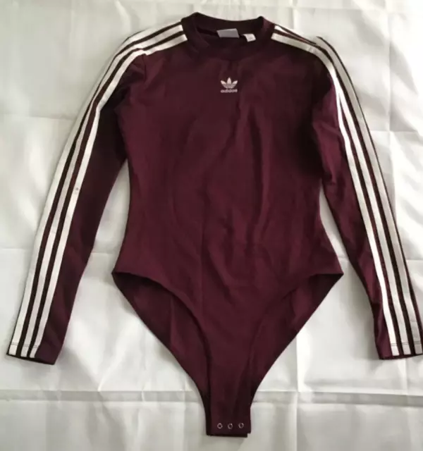 Adidas Burgundy Leotard One Piece Gymnastic Wear  Size 10       #718