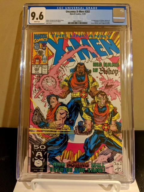 1991 MARVEL UNCANNY X-MEN #282 CGC 9.6 WP 1ST APPEARANCE BISHOP Fresh Grade!!