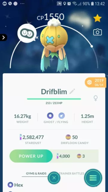 SHINY DRIFBLIM ( Drifloon Evolution ) Pokemon Trade Go $10.73 - PicClick