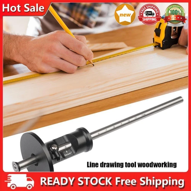 Parallel Line Scriber Parallel Marking Gauge with Scale Woodworking Drawing Tool