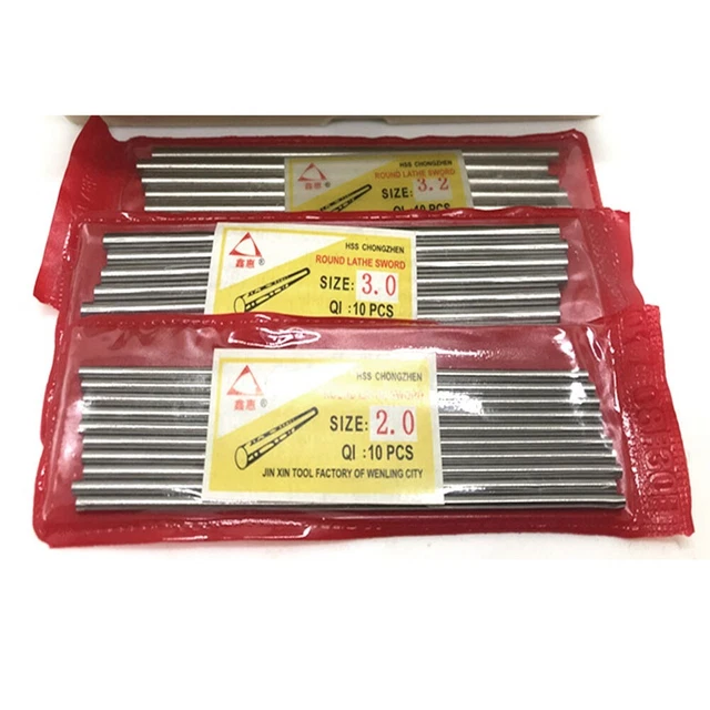 10 pezzi albero cilindro rotondo in acciaio metric HSS High Speed Steel Rod utensile rotante