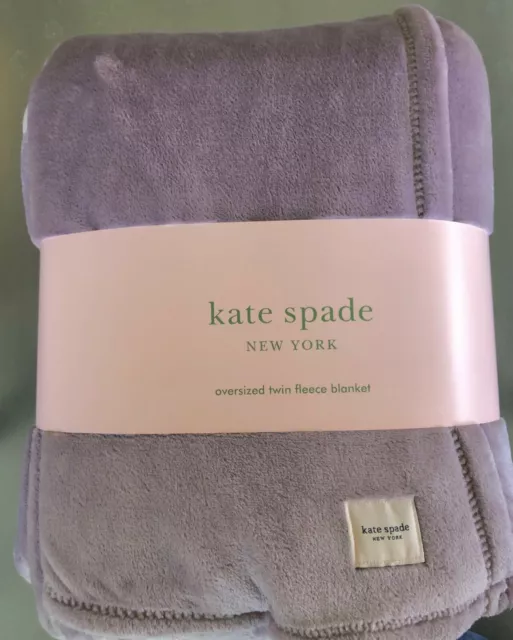 KATE SPADE LAVENDER Fleece Throw Blanket 68