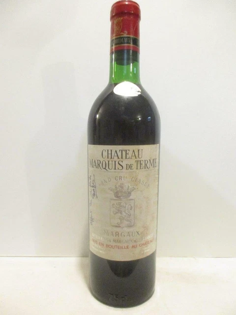 margaux château marquis de terme grand cru classé rouge 1973 - bordeaux
