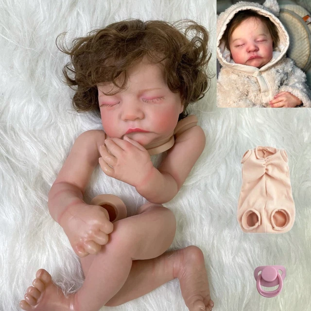 20& PAINTED REBORN Doll Kit Levi Rooted Hair Unassembled DIY Toy With