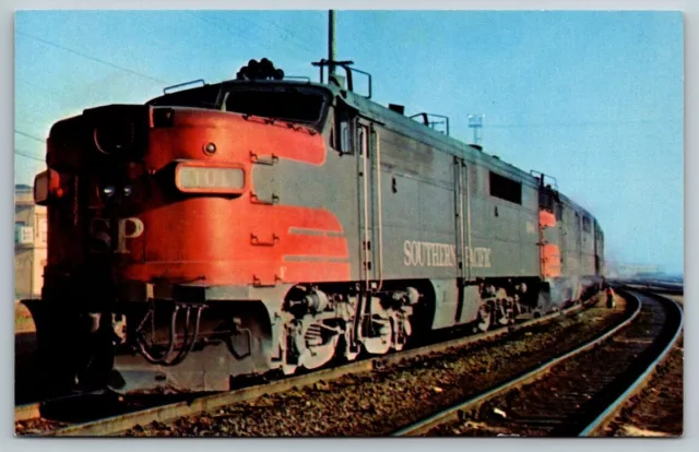 Southern Pacific Train Railway RR Railroad Train Locomotive  Postcard
