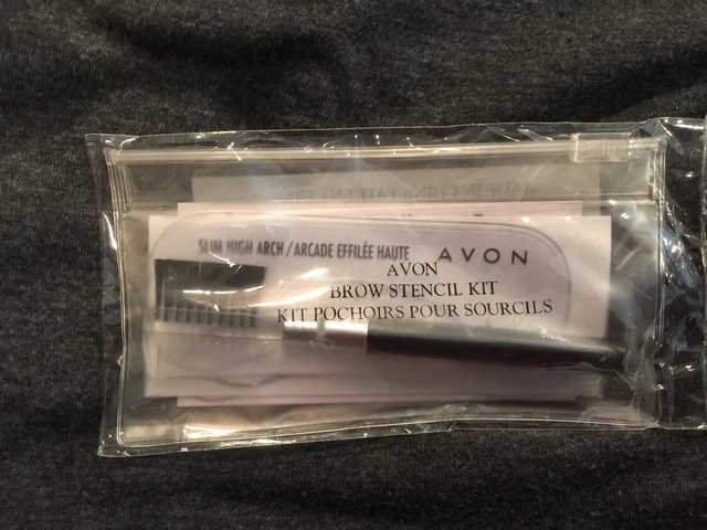 Avon Brow Stencil Kit, Big Color Eye Pencil - Sun kissed, 2 -Lip Pencil - Spicey