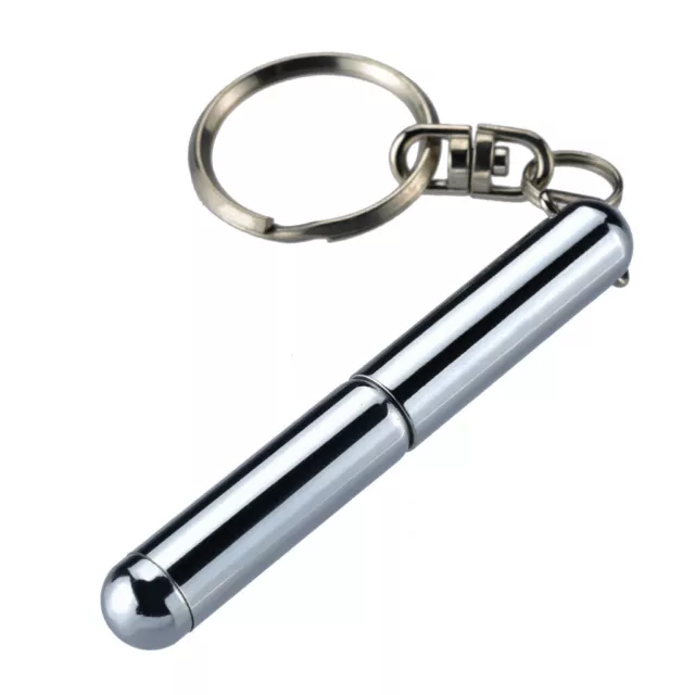 Mini Metal Key Ring Stainless Steel Telescopic Pen keyring telescoping Pen Tool