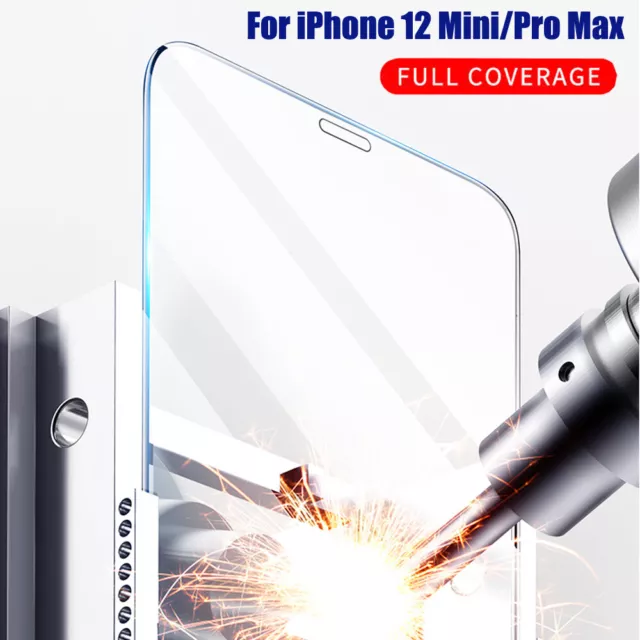 20D gebogenes Temper Glas Displayfolie für iPhone 15 14 13 12 Pro Max 5G Schutz 3