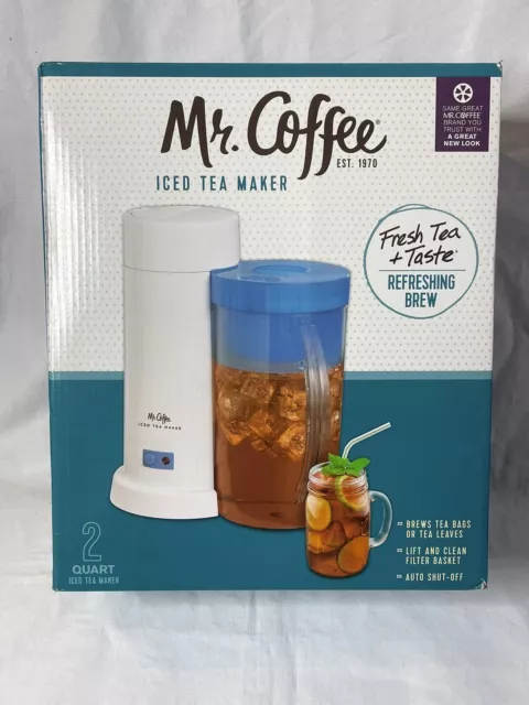 MR. COFFEE ICED Tea Maker and Pitcher TM 1.7 Blue Preowned Manual No Box  $23.99 - PicClick