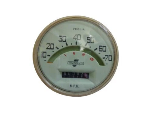 Tachimetro/Contagiri/Contachilometri 70 Mph Italiano Per Lambretta Li Se 2