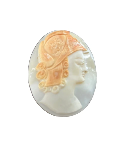 Hand Carved 1860-1875 Unique Loose Roman Warrior Cameo Appraised At $385