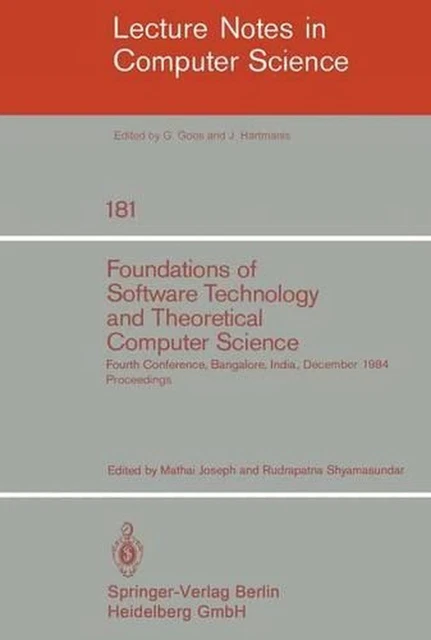 FOUNDATIONS OF SOFTWARE Technology and Theoretical Computer Science ...