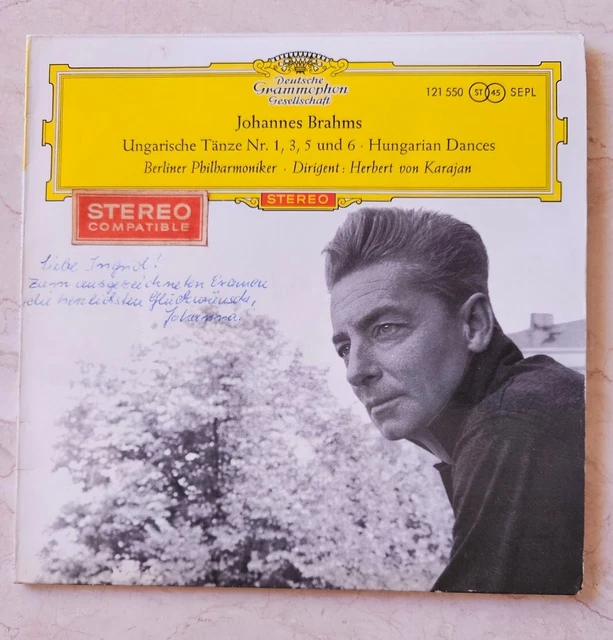 Herbert Von Karajan/ Berliner Philharmoniker  - Ungarische Tänze 1,3,5,6 - EP...