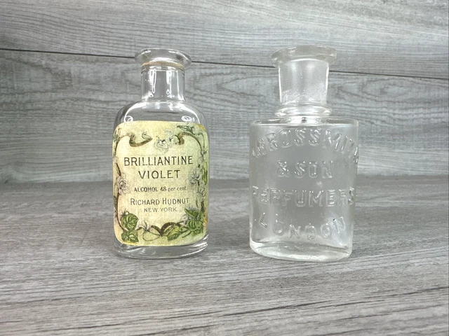 Vintage J Grossmith and Sons Perfumers Bottle London & & Richard Hudnut