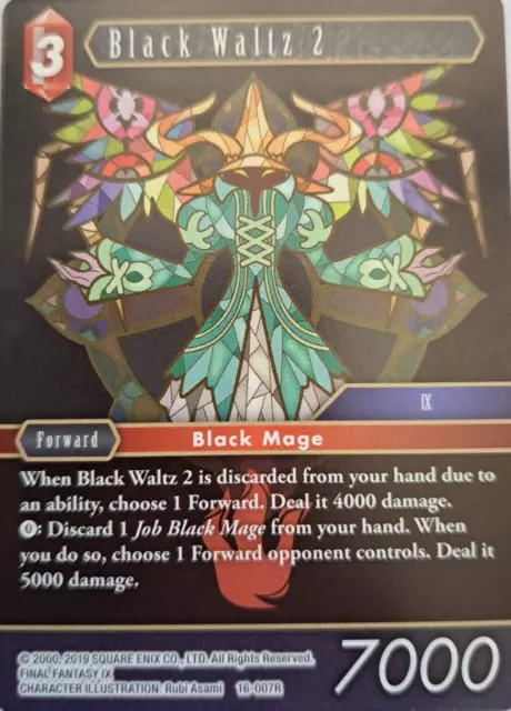 Black Waltz 2 16/007R - OPUS 16 Final Fantasy TCG