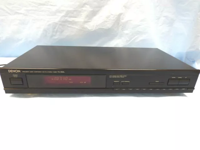 Denon TU-260L Precision Audio Component AM FM Stereo Tuner 20 Kanal voreingestellte Sender