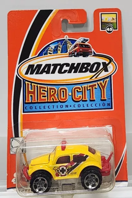 New Matchbox Hero City Die-Cast VW Baja Beetle 4x4 Rescue Car, Volkswagen Bug