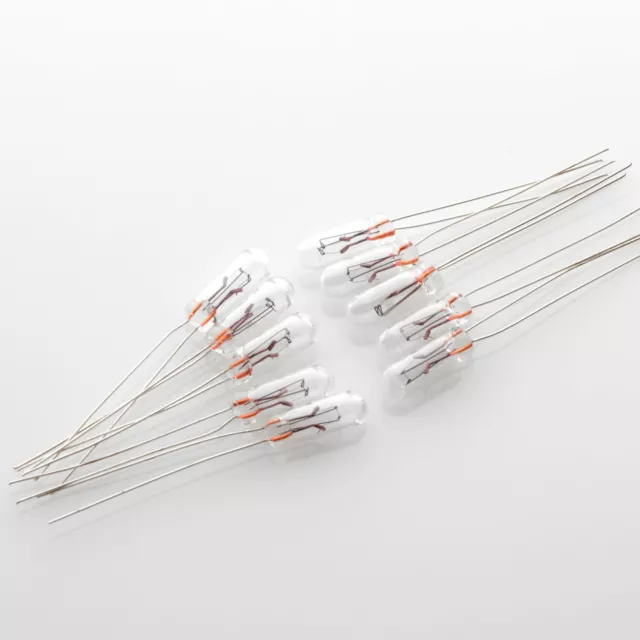 10 x 8V 50mA 0,4W / 10000 LifeHrs / Lampe / Miniature Bulb T1 ¼ 1/4 T1.25 4mm
