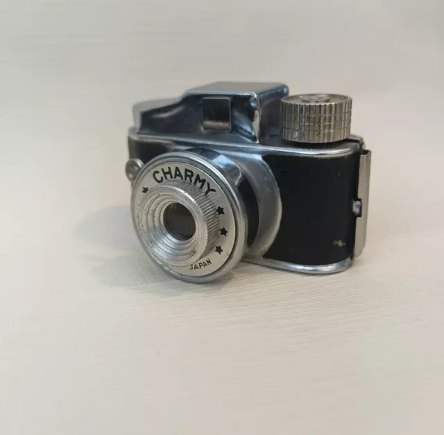 Vintage Mini Charmy Camera With Original Leather Case Color Black