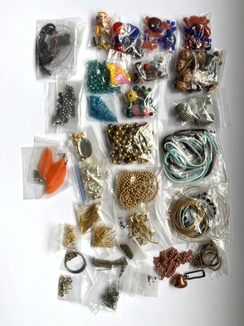 JOB LOT Studio Clear Out Jewellery Making Beads & Components 530g Bohemian mix