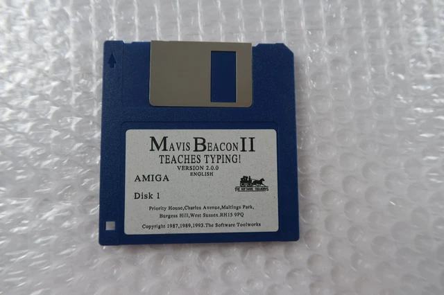 MAVIS BEACON TEACHES Typing II for the Amiga Disk Only tested & working ...