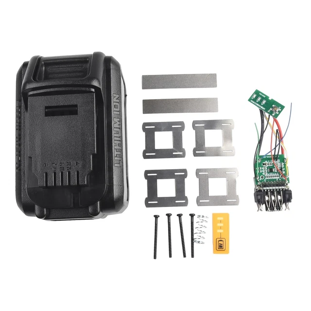 DCB200 10x21700 Li-Ion Akku Kunststoff Etui PCB Ladeplatine für 18 V ersetzt