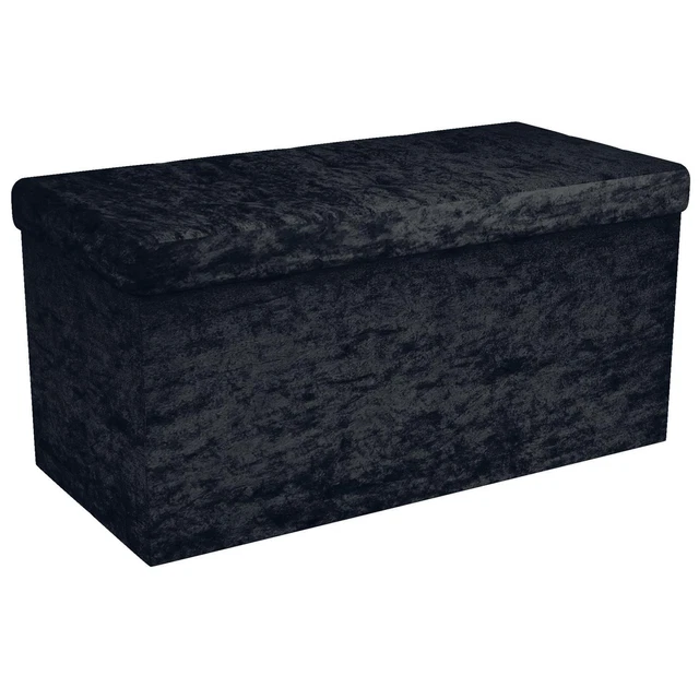 Panca pieghevole 76x38x38 cm Ottomana Sgabello Seduta Cubo Scatola di stoccaggio