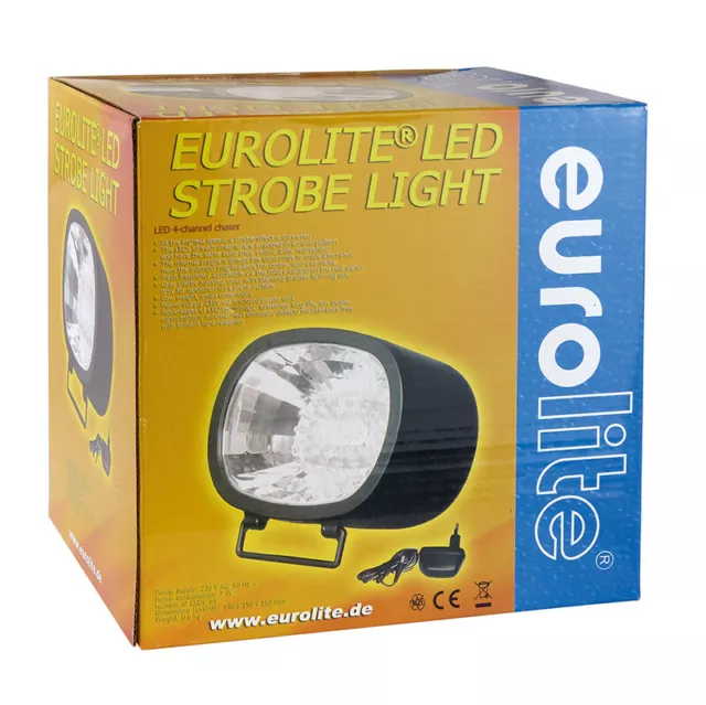 EUROLITE Stroboskop  LED Flash Light 230V 5W rot, gelb, blau. 1St.