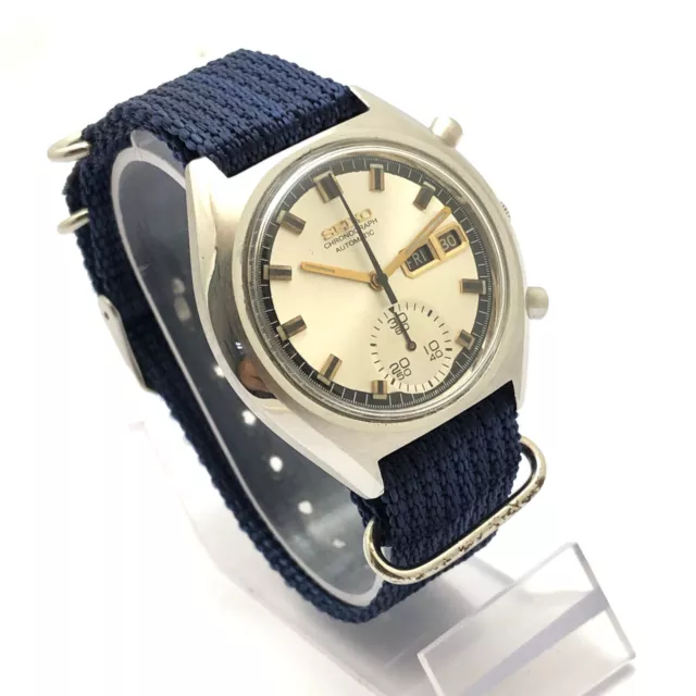 Orologio da polso vintage da uomo Seiko Chronograph 6139-6005 automatico da... 3