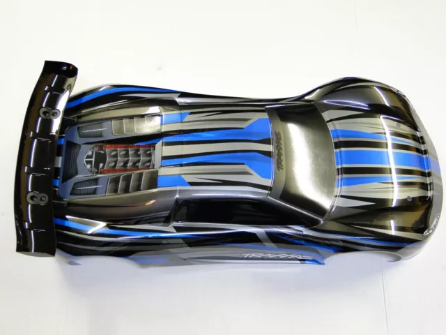 NEW TRAXXAS 1/7 XO-1 100MPH 4WD SUPERCAR Body Factory Painted GRAPHIX BLUE RO6B