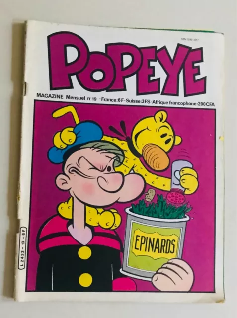 Ancien Magazine « Popeye » Mensuel N° 19 - Plusieurs Histoires Et Reportage