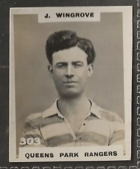 Pinnace Football-Photo Back-#0303- Queens Park Rangers - J. Wingrove