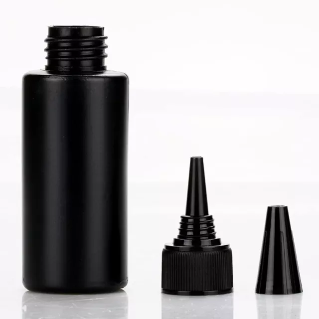Plastic Squeeze Dispensing Bottles Glue Ink Bottle Light-proof Sealed Dropper