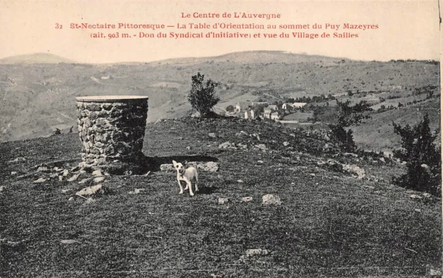 St-Nectaire Pittoresque - la Table d'Orientation au sommet du Puy Mazeyres