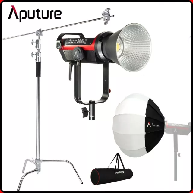 Aputure LS C300d II COB Daylight LED Video Light +Lantern 65cm Softbox + C Stand