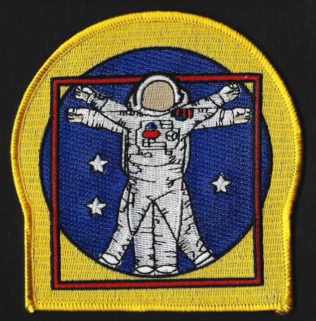 NASA EVA ASTRONAUT SPACE WALK - Vitruvian Man - 4" -  3 STAR PATCH MINT *****