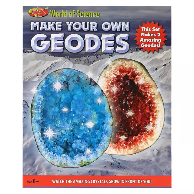 Make Your Own Geodes Science Kit Kids Crystals & Rock Gift Growing Educational