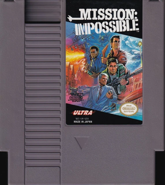 MISSION: IMPOSSIBLE (1990) nes nintendo konami ultra tv us NTSC USA IMPORT