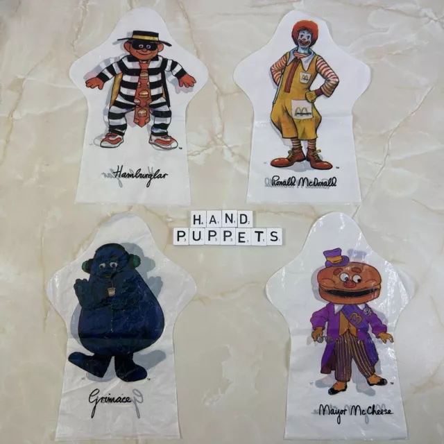 Mcdonalds sales hand puppets