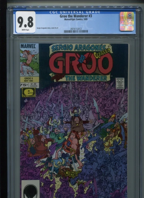Marvel/Epic Comics Groo the Wanderer #3 (1985) CGC 9.6 [WHITE PAGES]
