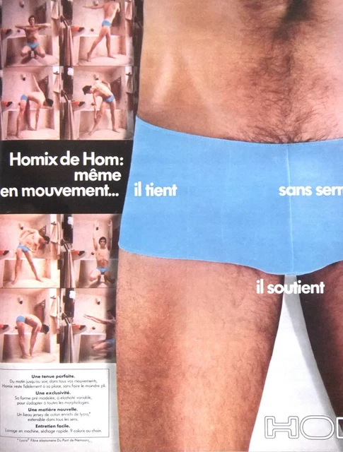 PUBLICITÉ DE PRESSE 1969 SOUS-VÊTEMENTS SLIP HOM ÉLÉGANCE PUBLICITÉ DE PRESSE 1969 SOUS-VÊTEMENTS SLIP HOM ÉLÉGANCE