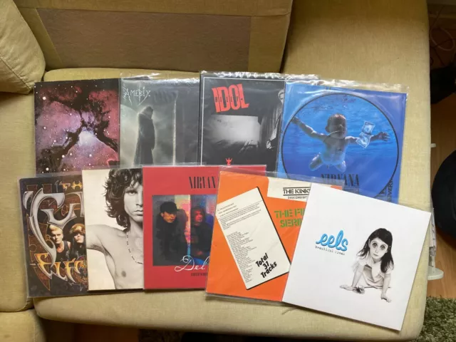 lot of 9 ROCK LPs.....