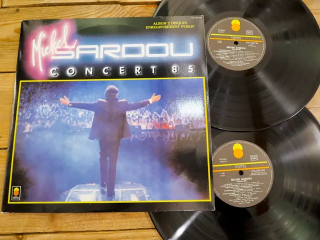 Michel Sardou Concert 85 2Lp 33T Vinyle Ex Cover Ex Original 1985