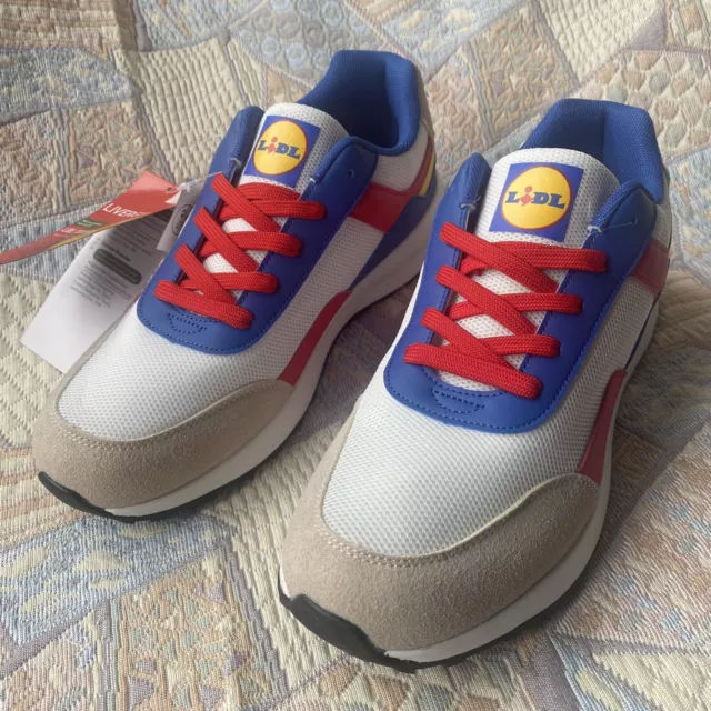 New Lidl Trainers Limited Edition 2023 Livergy Sneakers Size UK 9 EU 43