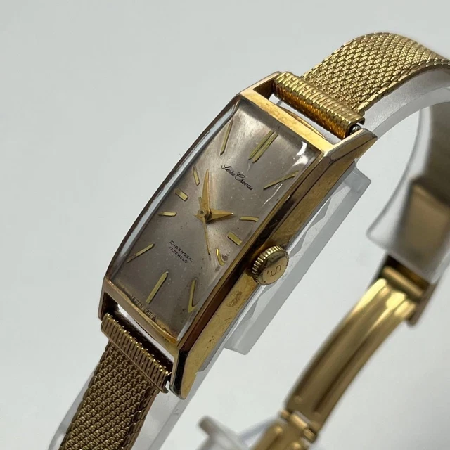 Montre Bracelet Mécanique Dame GUILDE – Cadran Argenté Vintage – Occasion – Mouvement Manuel à Remonter