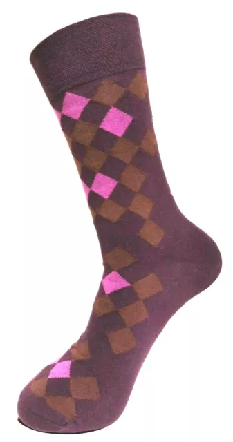 Socken Fashion "Pflaume" Gr. 39-42, 43-46, Baumwolle, Komfortbund