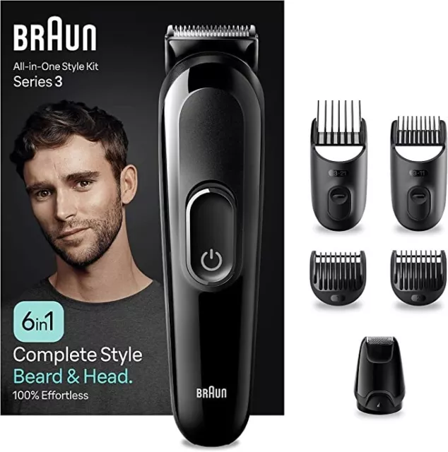 Braun Regolabarba Tagliacapelli Uomo Rasoio Elettrico Barba