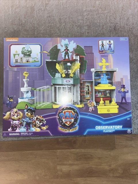 PAW PATROL THE Mighty Movie Observatory Playset 4 action figure NUOVO ...