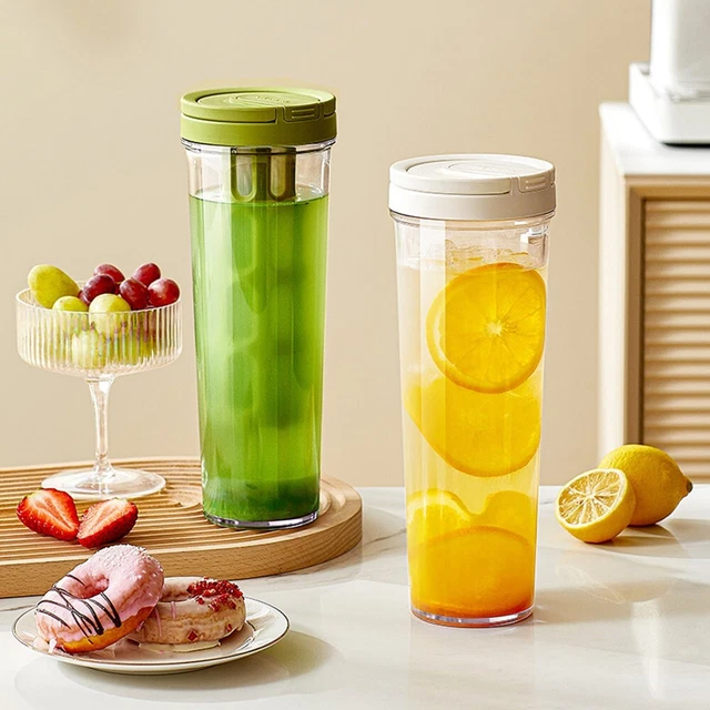 Taza de café botella de agua recipiente de jugo de larga duración taza de jugo con filtro portátil